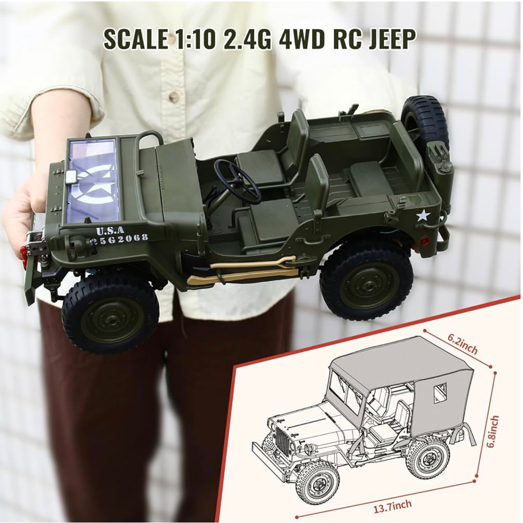 RC Military Jeep car rock crawler 1:10 product image 3