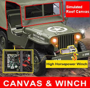 RC Military Jeep car rock crawler 1:10 product image 6