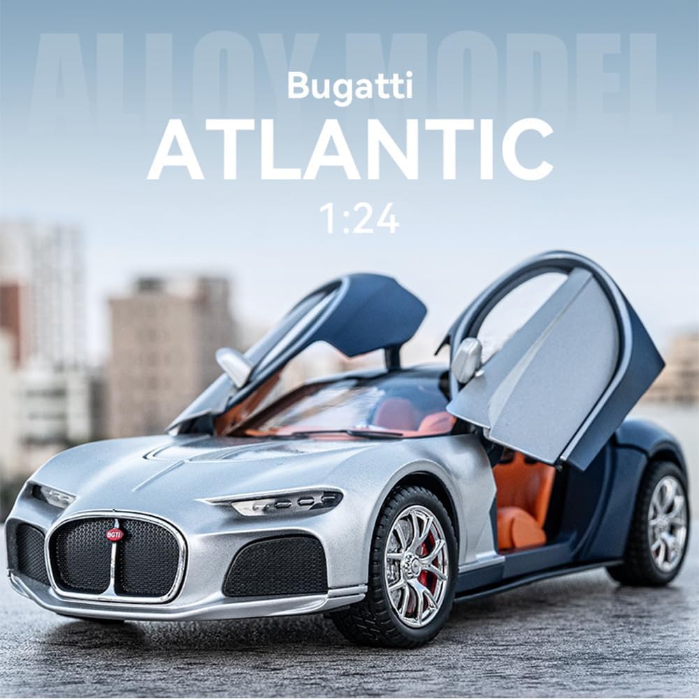 Bugatti Atlantic 1:24 diecast toy car interior detail