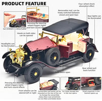 Vintage Classic 1:24 diecast toy car side view