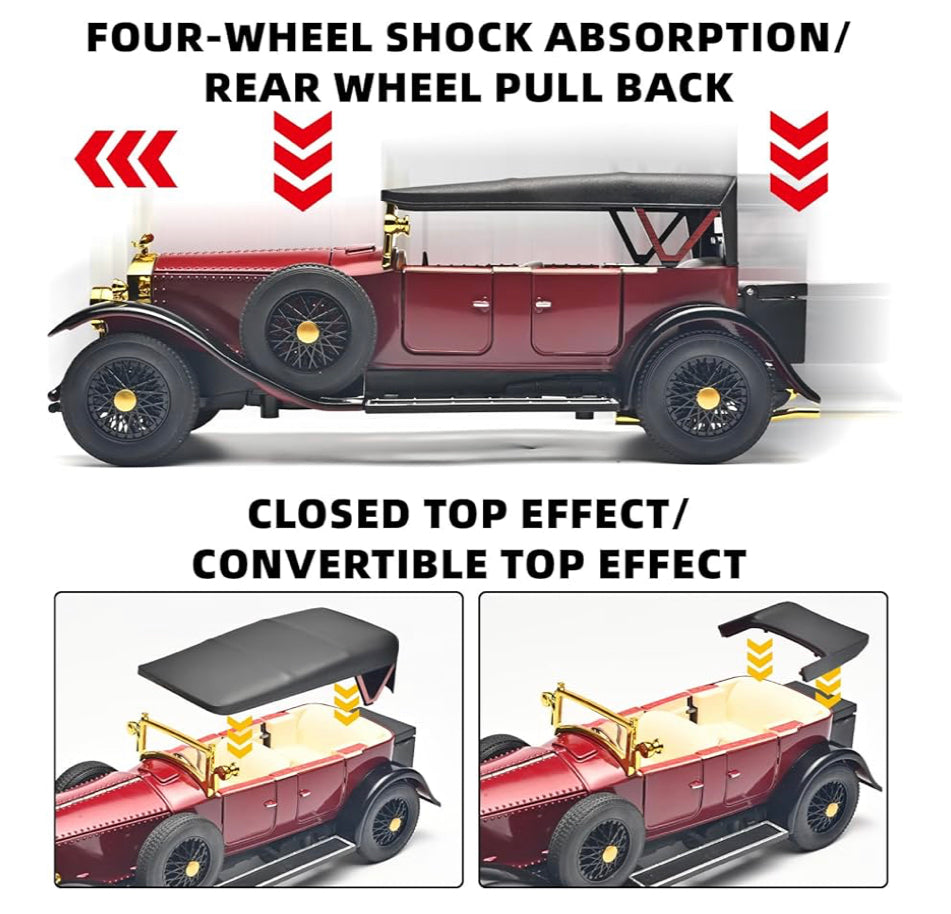 Vintage Classic 1:24 diecast toy car interior detail