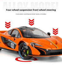 McLaren P1 1:24 diecast toy car interior detail