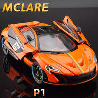 McLaren P1 1:24 diecast toy car side view