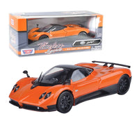 Pagani Zonda 1:24 diecast toy car rear angle view