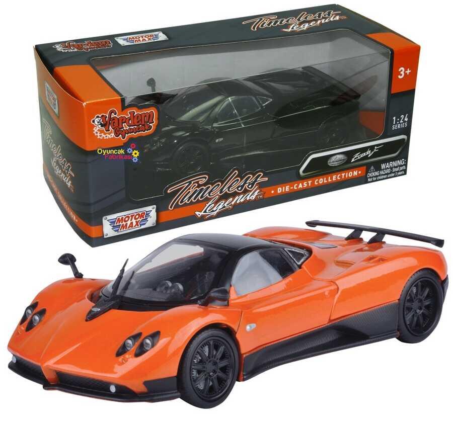 Pagani Zonda 1:24 diecast toy car front angle view