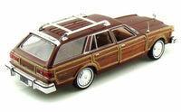 Vintage 1979 Chrysler 1:24 diecast toy car rear angle view
