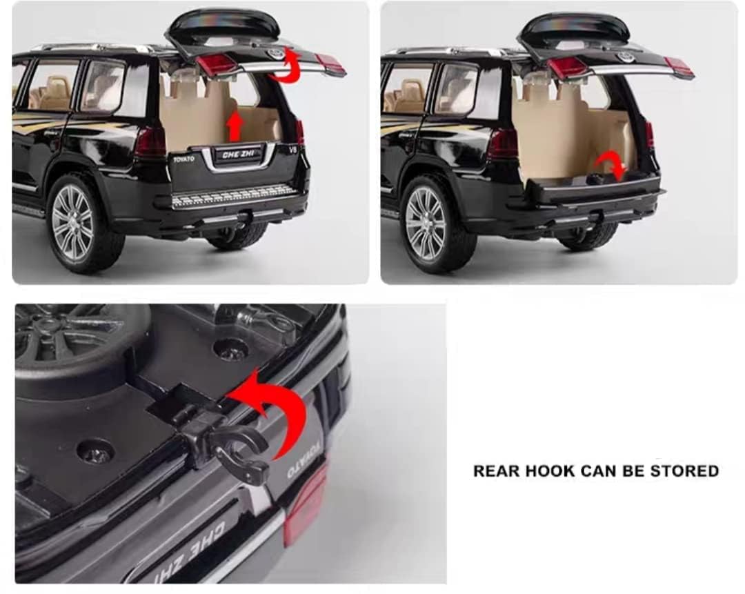 Toyota Land Cruiser 1:24 diecast toy car interior detail