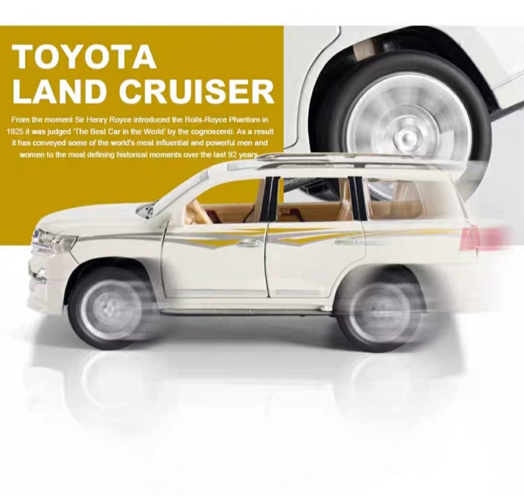 Toyota Land Cruiser 1:24 diecast toy car top view