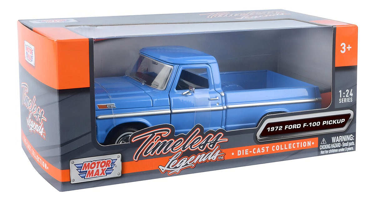 Ford F-100 Bumpside Pickup 1:24 diecast toy car front angle view