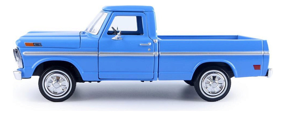 Ford F-100 Bumpside Pickup 1:24 diecast toy car rear angle view