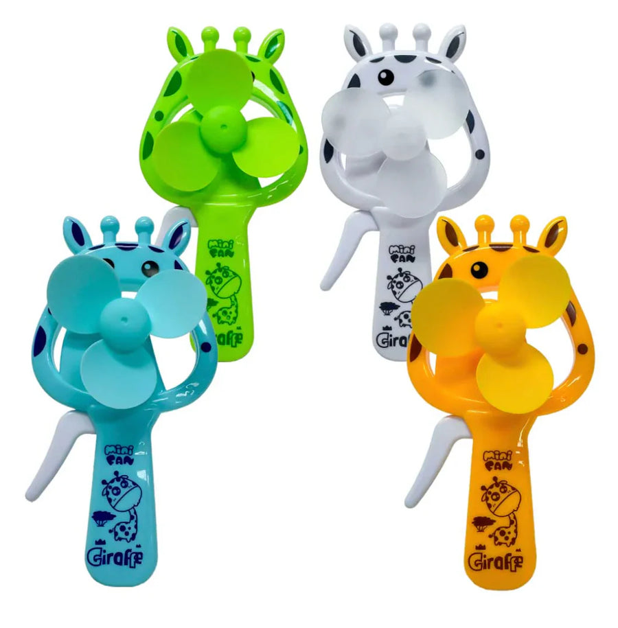 Manual Friction Giraffe Hand Fan