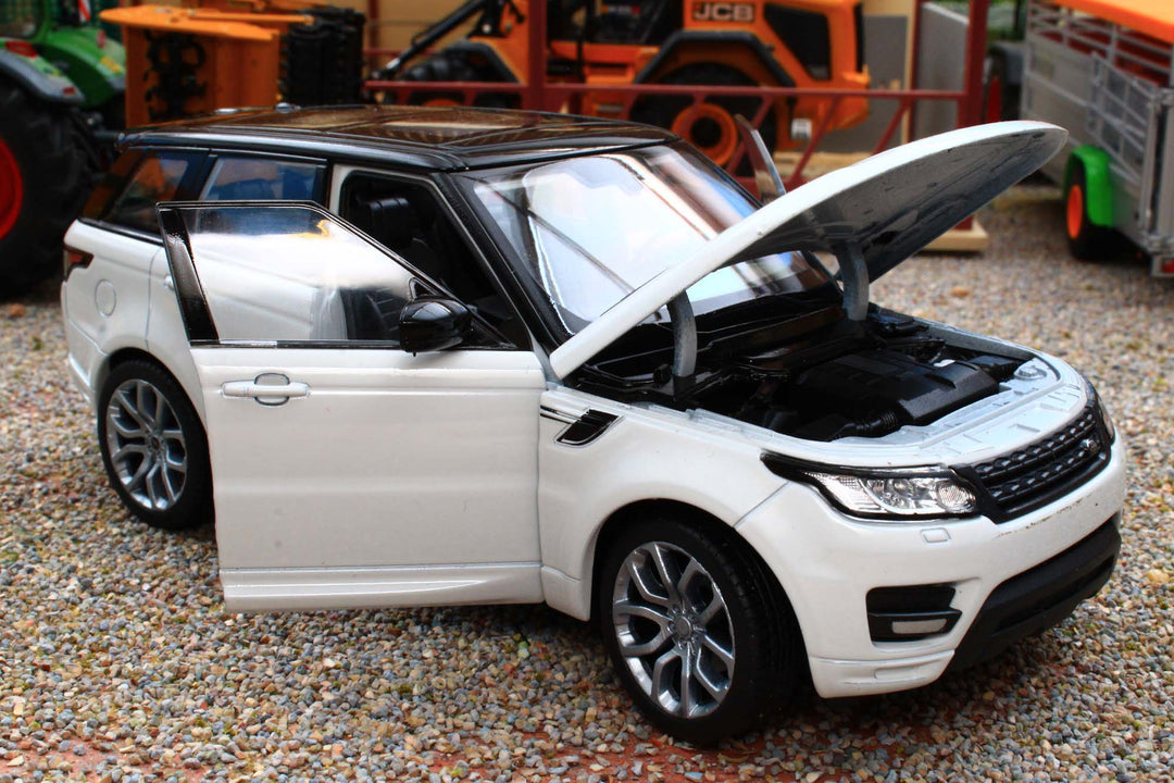 Range Rover Sport 1:24 diecast toy car rear angle view