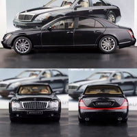 Mercedes-Maybach 1:24 diecast toy car rear angle view