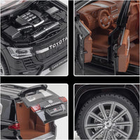 Toyota Land Cruiser Prado 1:24 diecast toy car interior detail