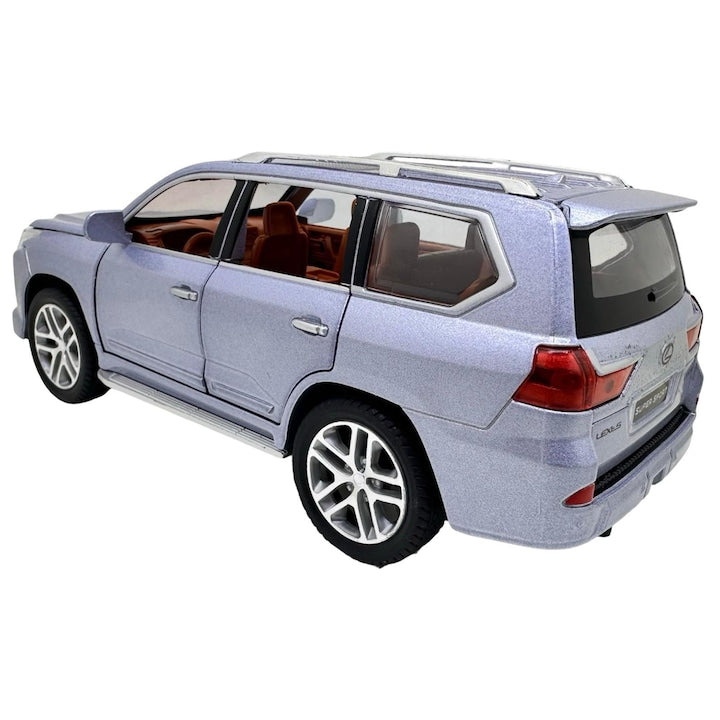 Lexus LX570 1:24 diecast toy car rear angle view