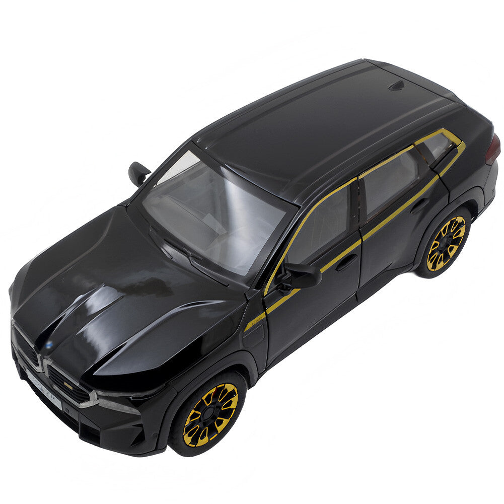 BMW XM 1:24 diecast toy car rear angle view
