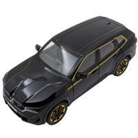 BMW XM 1:24 diecast toy car rear angle view