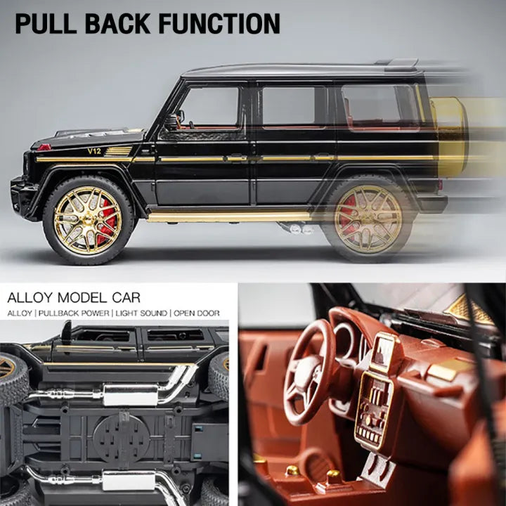 Mercedes-AMG G63 1:24 diecast toy car rear angle view