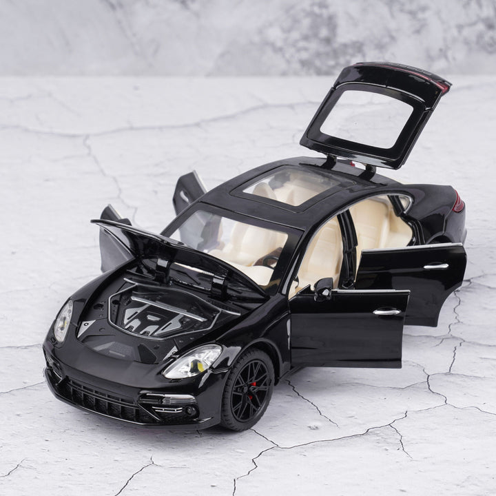 Porsche Panamera 1:24 diecast toy car interior detail