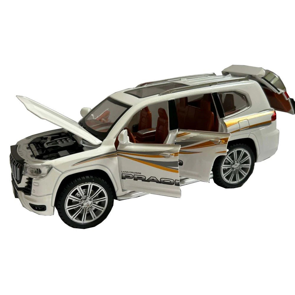 Toyota Land Cruiser Prado 1:24 diecast toy car rear angle view