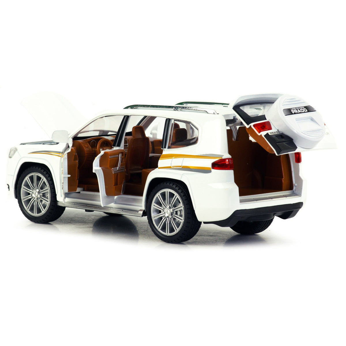 Toyota Land Cruiser Prado 1:24 diecast toy car interior detail