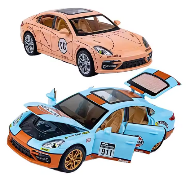 Porsche Panamera Gulf 1:24 diecast toy car main product photo