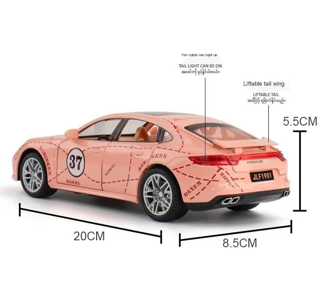Porsche Panamera Gulf 1:24 diecast toy car top view