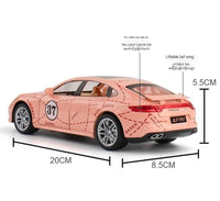 Porsche Panamera Gulf 1:24 diecast toy car top view