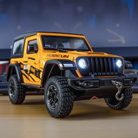 Jeep Wrangler Rubicon 1:24 diecast toy car side view