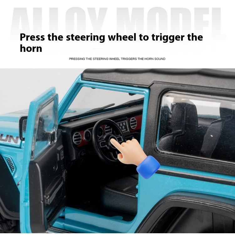 Jeep Wrangler Rubicon 1:24 diecast toy car product detail view