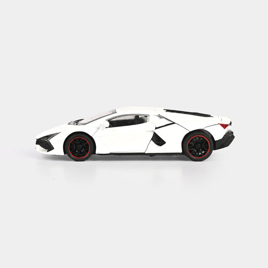 Lamborghini Revuelto 1:24 diecast toy car rear angle view