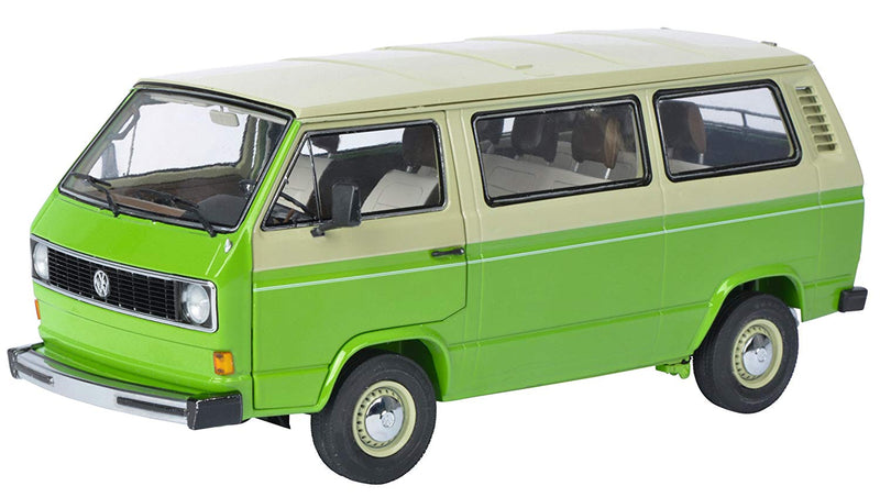 Volkswagen Type 2 Camper Van 1:24 diecast toy car front angle view