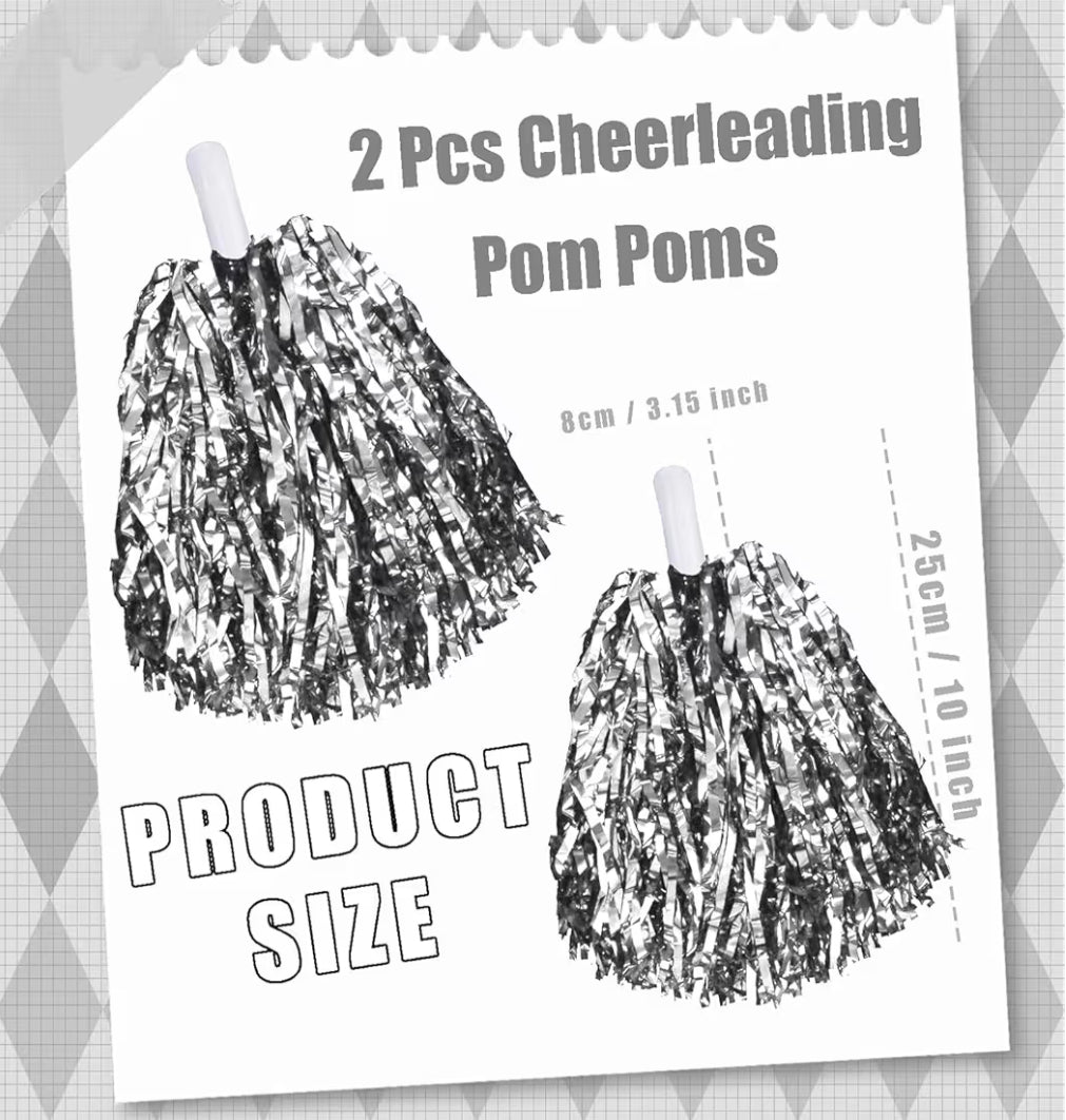Cheering Pom Pom Party Set 2PCS product image 5