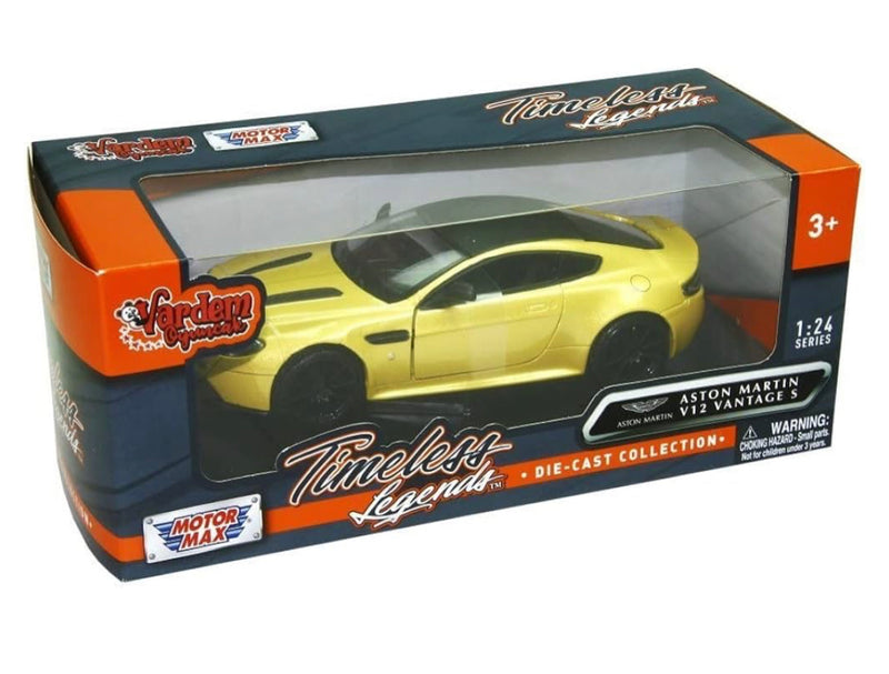 Aston Martin V12 Vantage S 1:24 diecast toy car front angle view