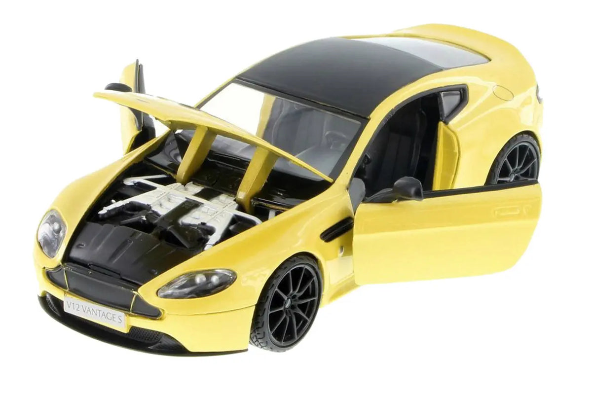Aston Martin V12 Vantage S 1:24 diecast toy car top view