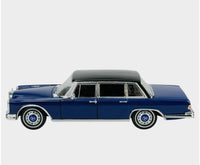 Vintage Mercedes 600 Pullman 1:24 diecast toy car rear angle view