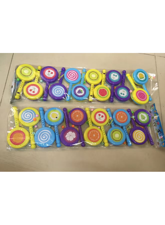 Colorful Rattle Drum Toy Set 12Pcs product image 5