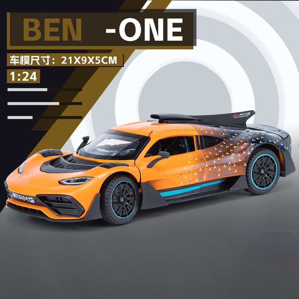 Mercedes-AMG ONE 1:24 diecast toy car front angle view