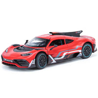 Mercedes-AMG ONE 1:24 diecast toy car rear angle view