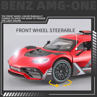 Mercedes-AMG ONE 1:24 diecast toy car opening detail