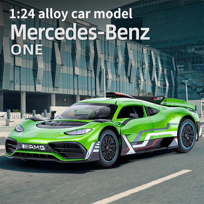 Mercedes-AMG ONE 1:24 diecast toy car packaging view