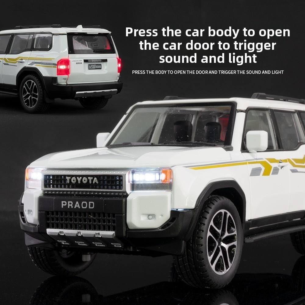 Toyota Land Cruiser Prado LC250 1:24 diecast toy car wheel detail