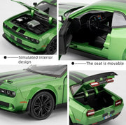 Dodge Challenger SRT Hellcat 1:24 diecast toy car rear angle view