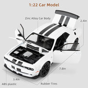 Dodge Challenger SRT Hellcat 1:24 diecast toy car front angle view