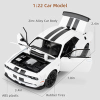 Dodge Challenger SRT Hellcat 1:24 diecast toy car front angle view