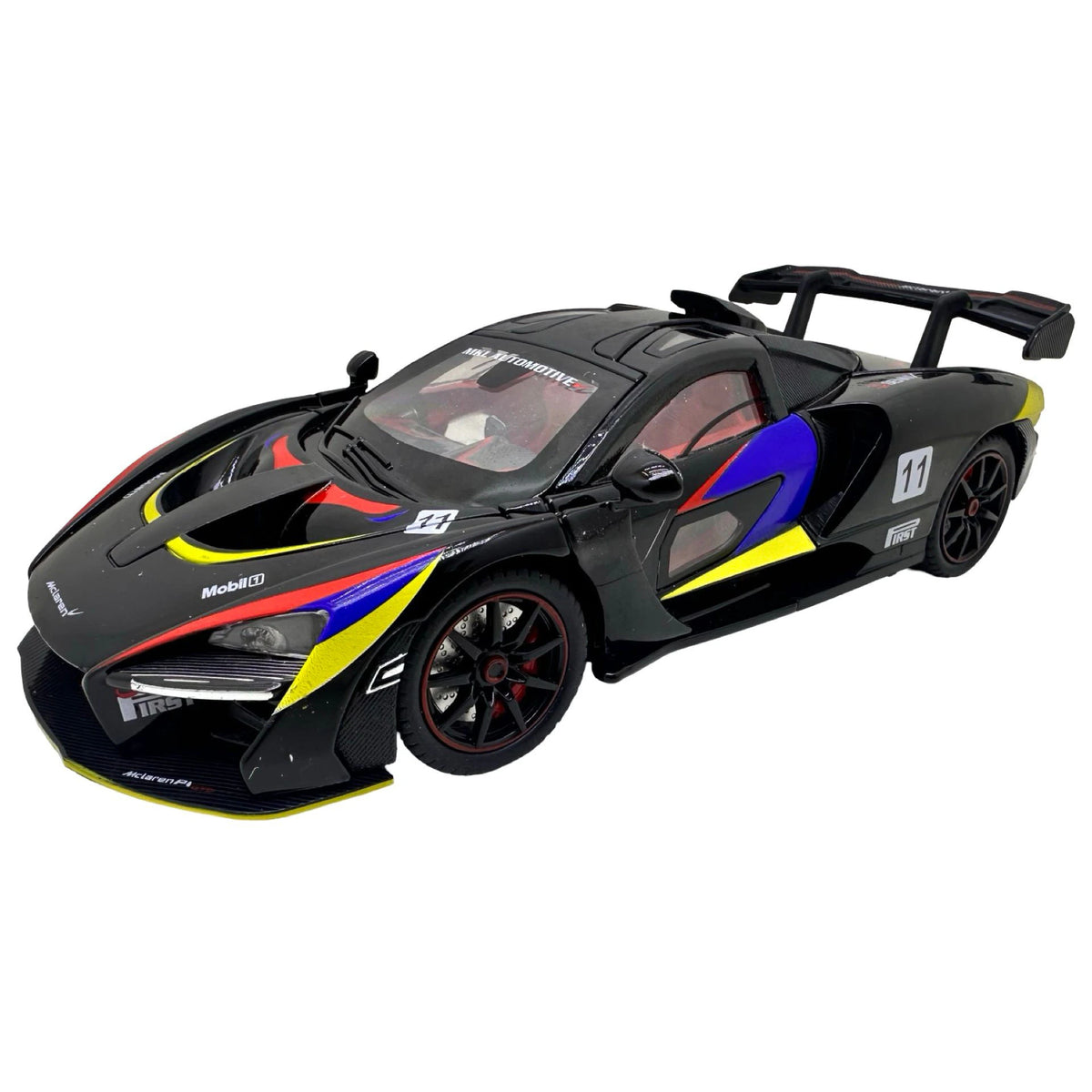 McLaren Senna GTR 1:24 diecast toy car interior detail