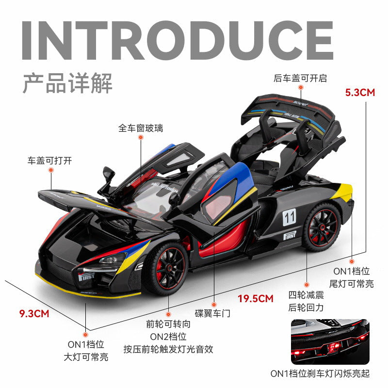 McLaren Senna GTR 1:24 diecast toy car product detail view
