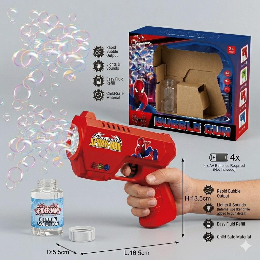 Superhero Automatic Bubble Gun product image 2