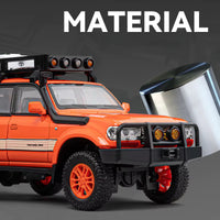 Toyota Land Cruiser LC80 1:24 diecast toy car wheel detail