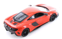 McLaren 675LT 2016 1:24 diecast toy car top view
